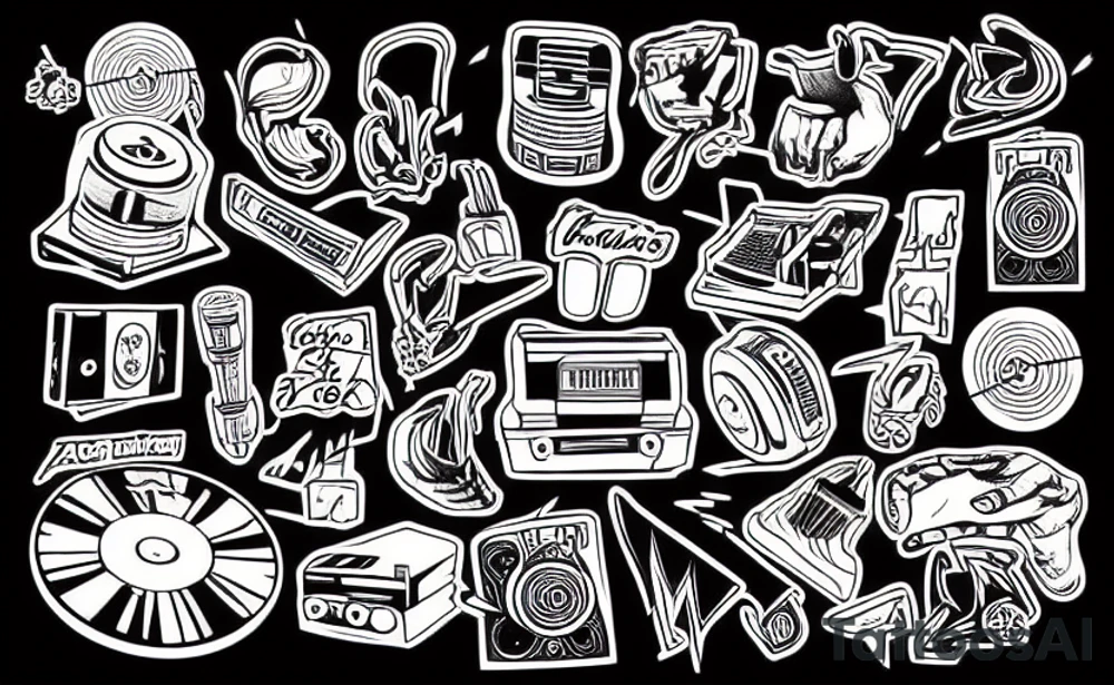 A DJ with a mixtape tattoo idea