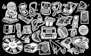 A DJ with a mixtape tattoo idea