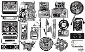 A DJ with a mixtape tattoo idea