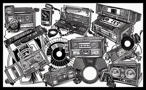 A DJ with a mixtape tattoo idea
