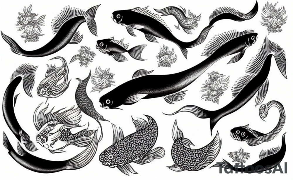 Kohaku Koi Fish tattoo idea