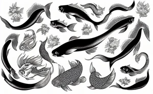 Kohaku Koi Fish tattoo idea