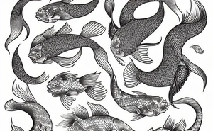 Kohaku Koi Fish tattoo idea