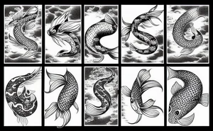Kohaku Koi Fish tattoo idea