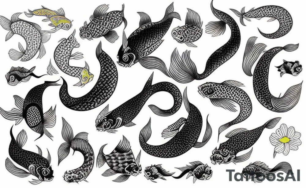 Kohaku Koi Fish tattoo idea