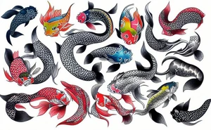 Kohaku Koi Fish tattoo idea