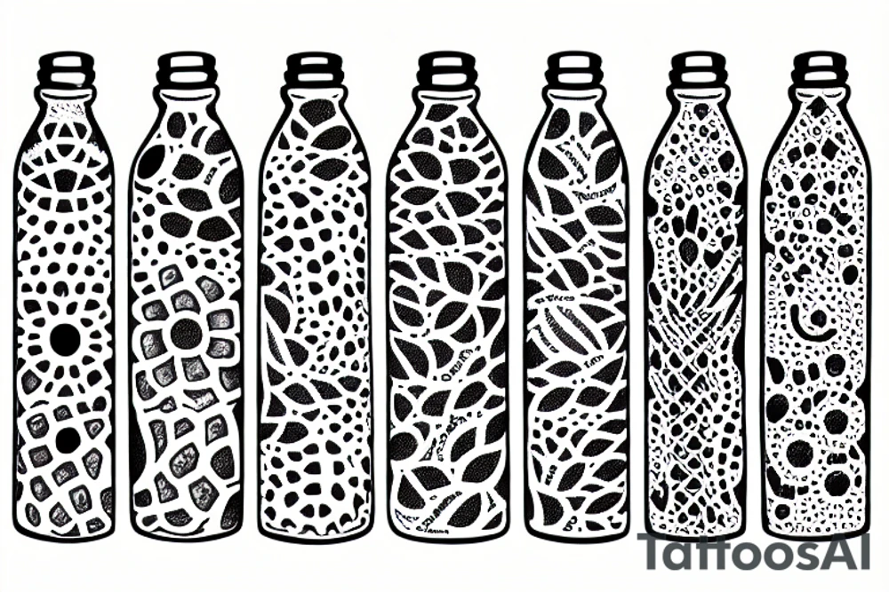 Water bottle tattoo idea