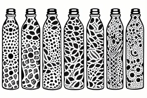 Water bottle tattoo idea