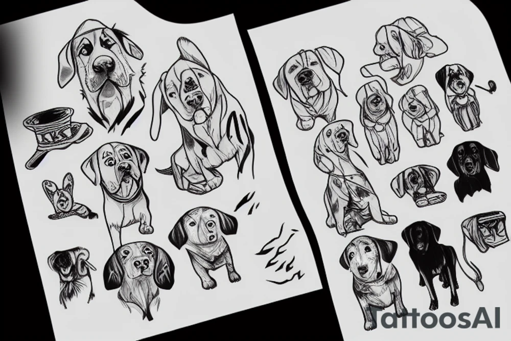 Labrador tattoo idea