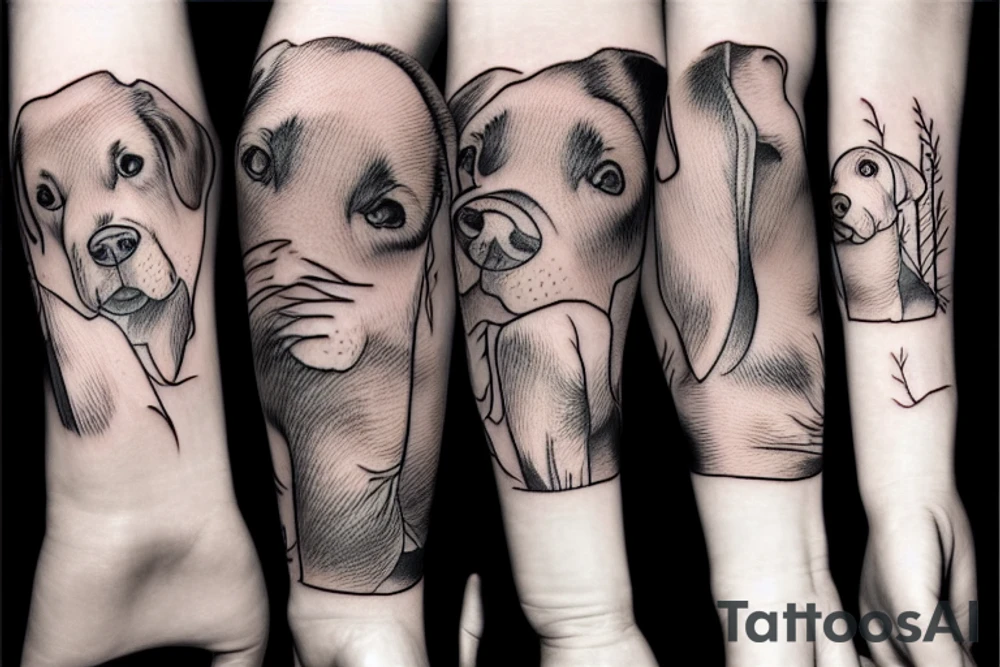 Labrador tattoo idea