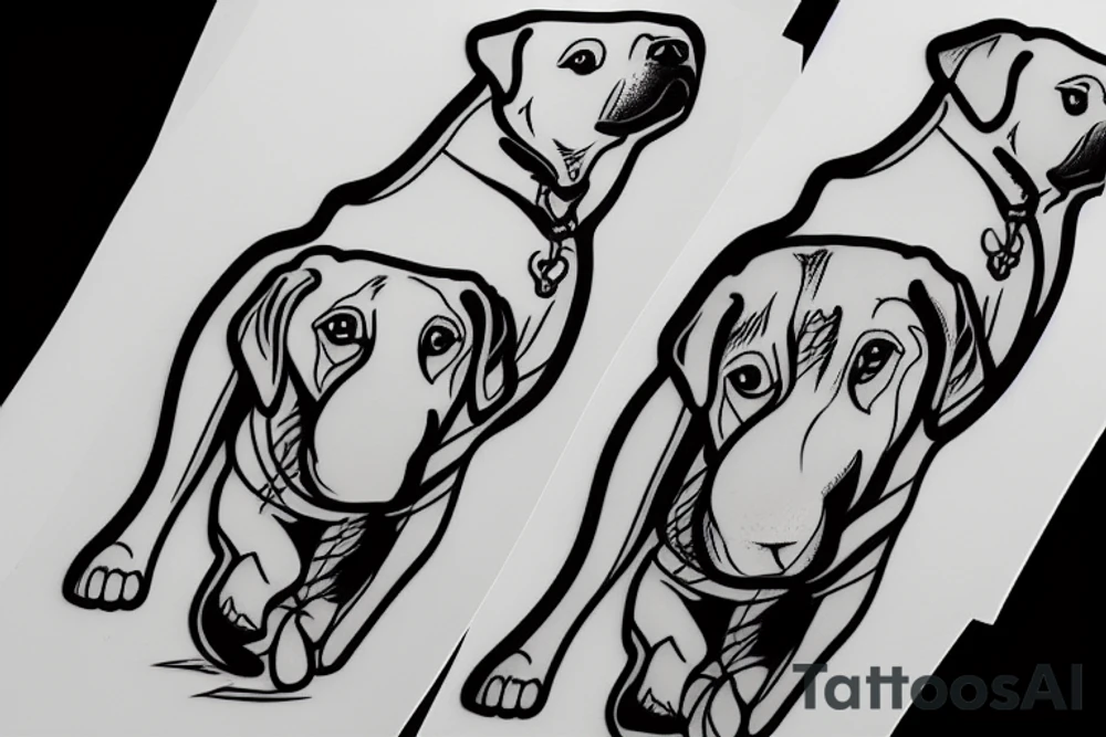 Labrador tattoo idea