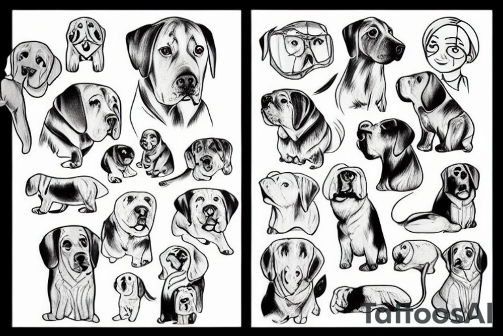 Labrador tattoo idea