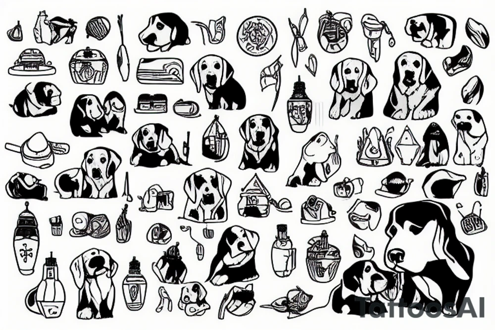 Labrador tattoo idea