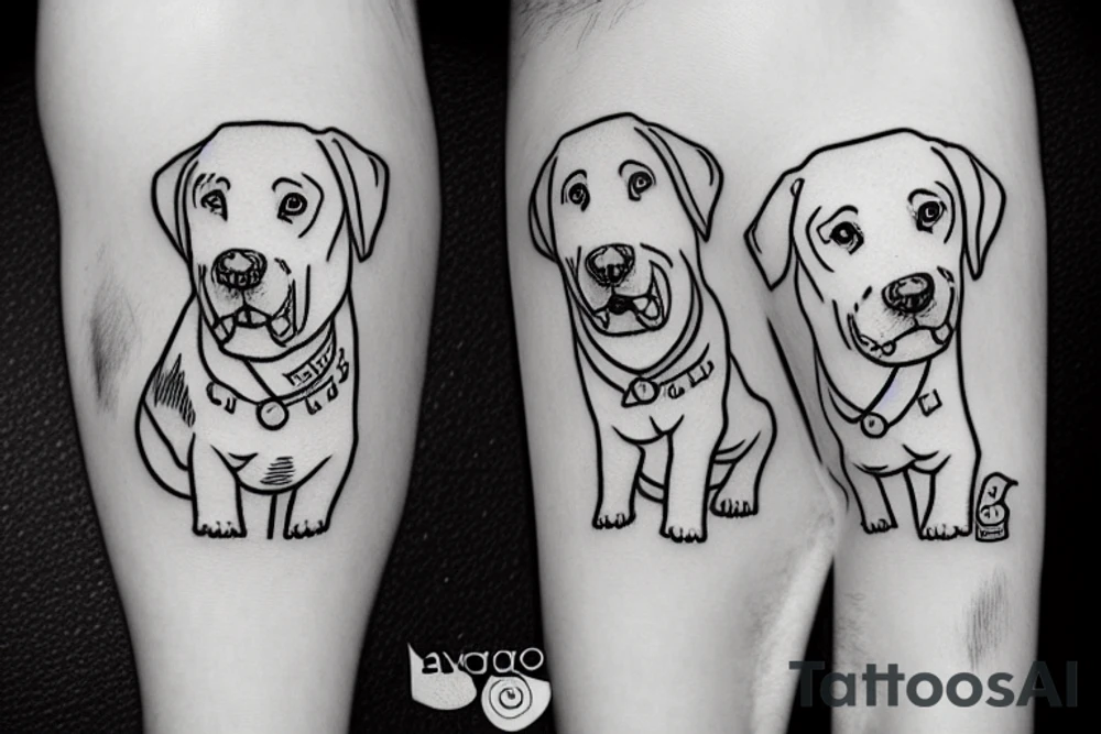 Labrador tattoo idea