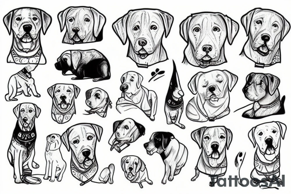 Labrador tattoo idea