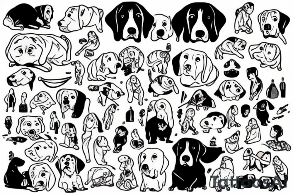 Labrador tattoo idea