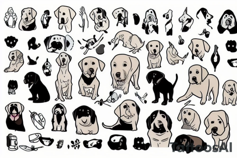 Labrador tattoo idea