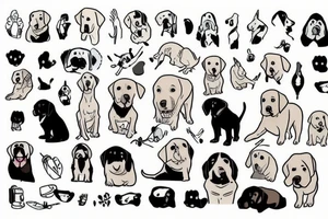 Labrador tattoo idea
