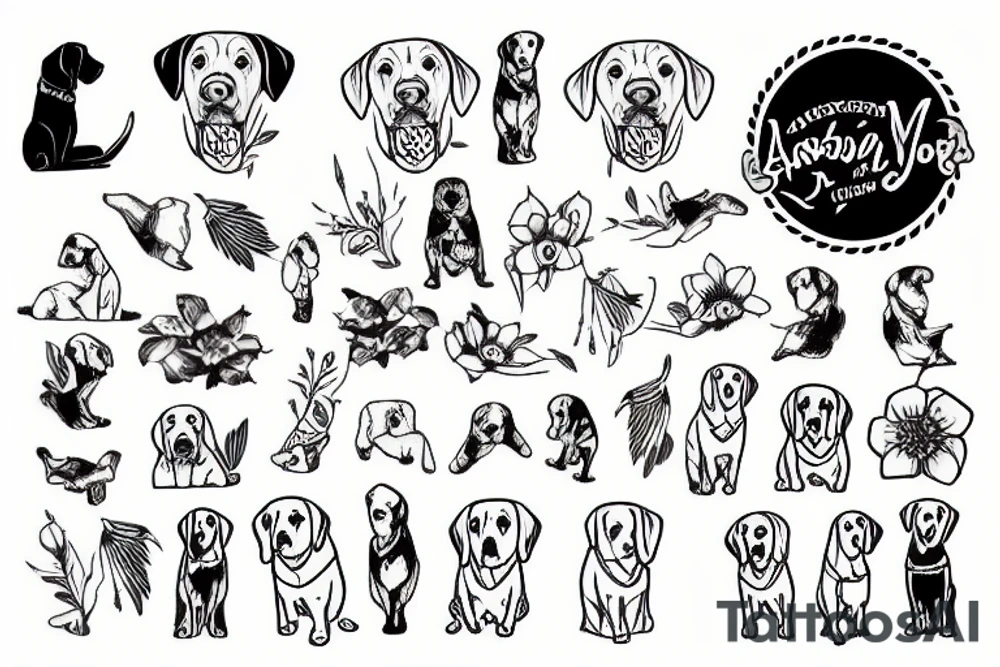 Labrador tattoo idea