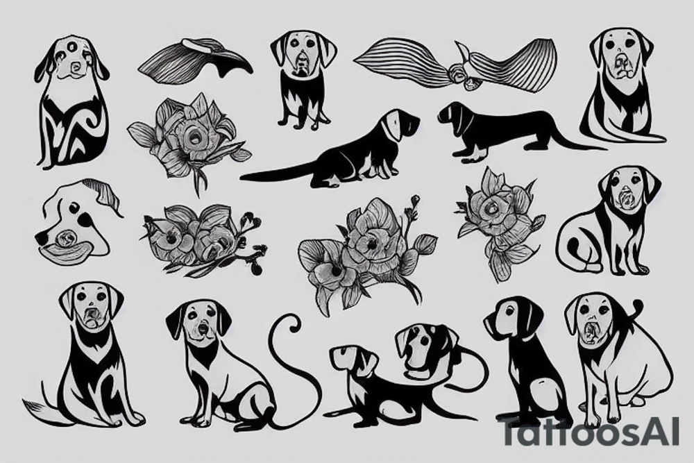 Labrador tattoo idea