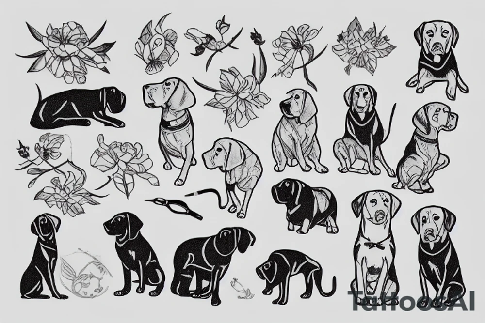 Labrador tattoo idea