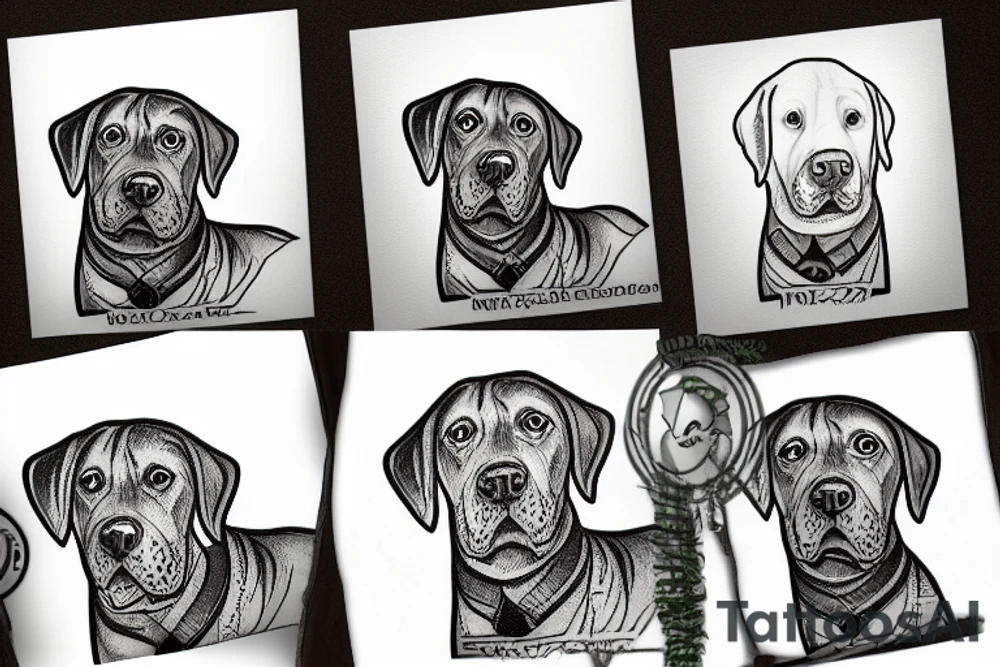 Labrador tattoo idea