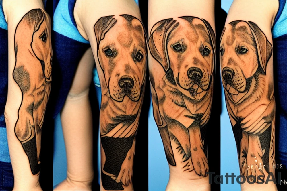 Labrador tattoo idea