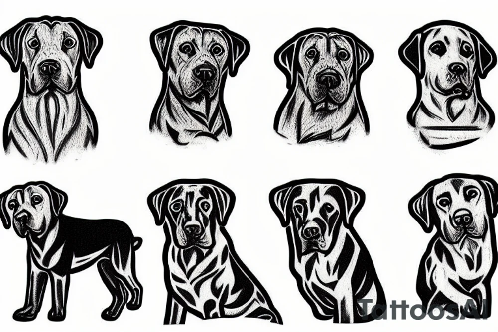 Labrador tattoo idea