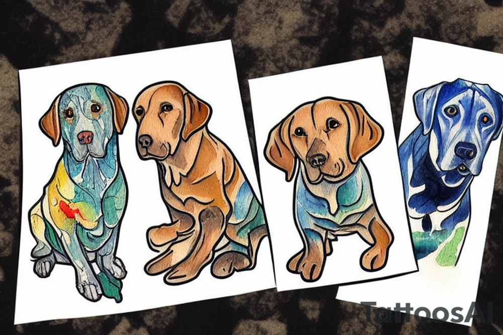 Labrador tattoo idea