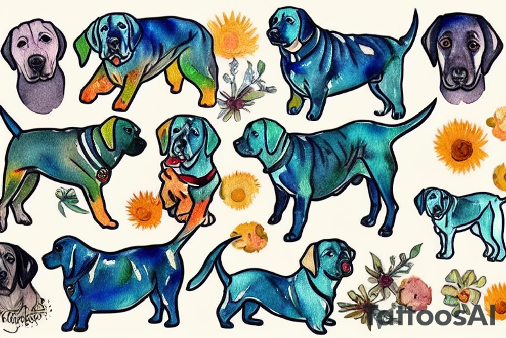 Labrador tattoo idea
