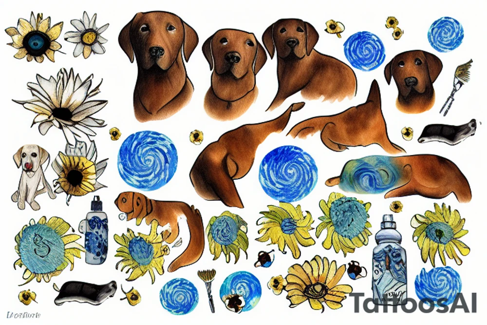 Labrador tattoo idea