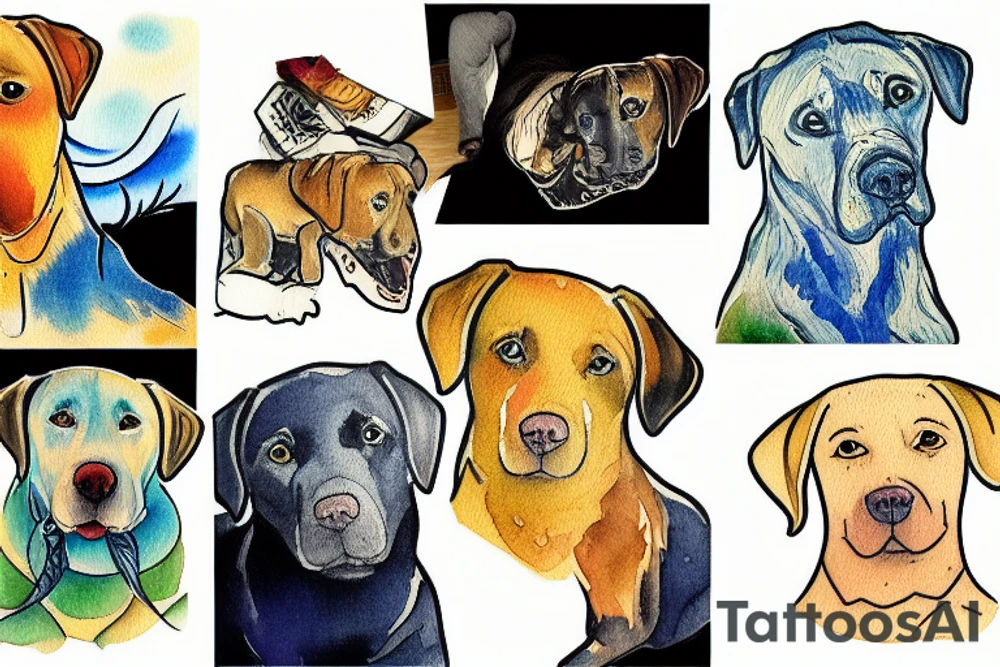 Labrador tattoo idea
