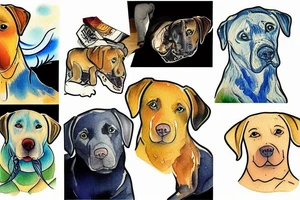 Labrador tattoo idea