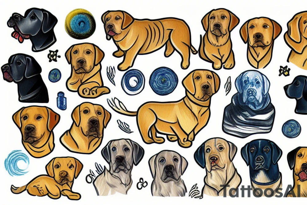 Labrador tattoo idea