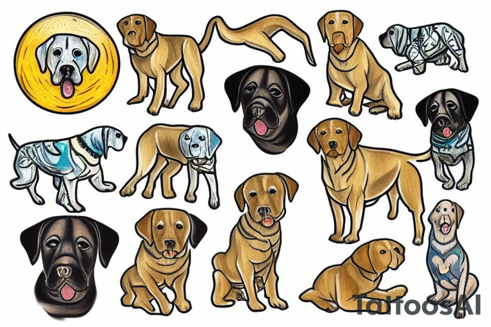 Labrador tattoo idea