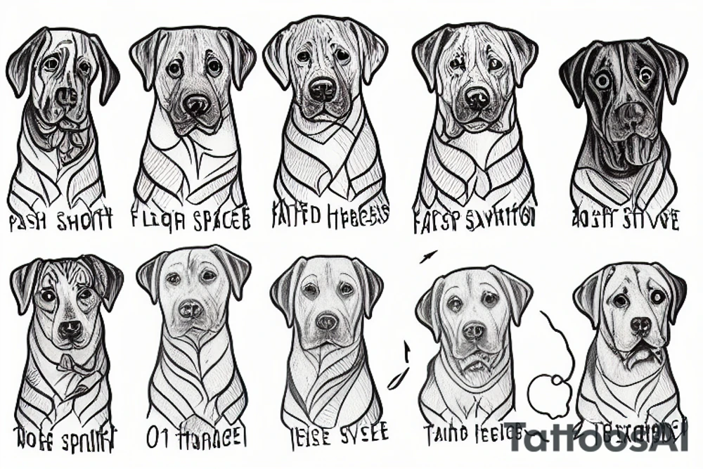 Labrador tattoo idea