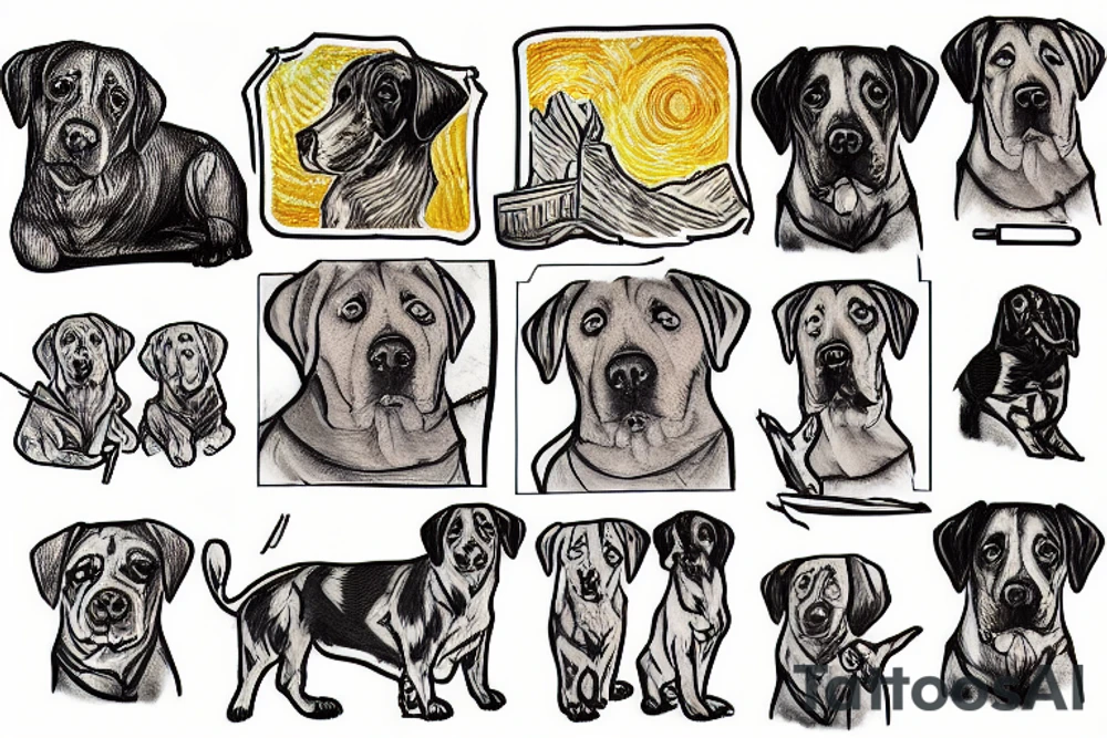 Labrador tattoo idea