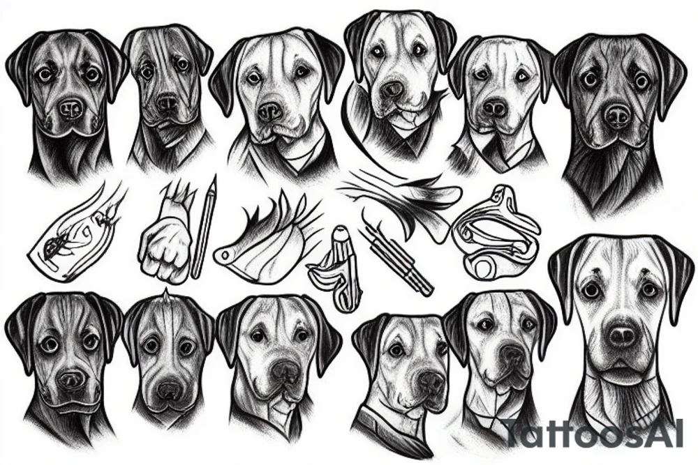 Labrador tattoo idea