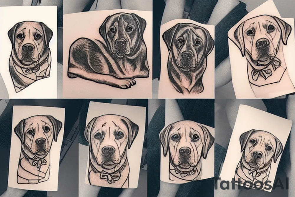 Labrador tattoo idea