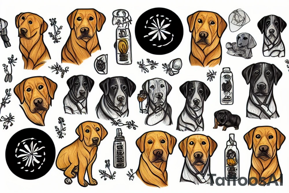 Labrador tattoo idea