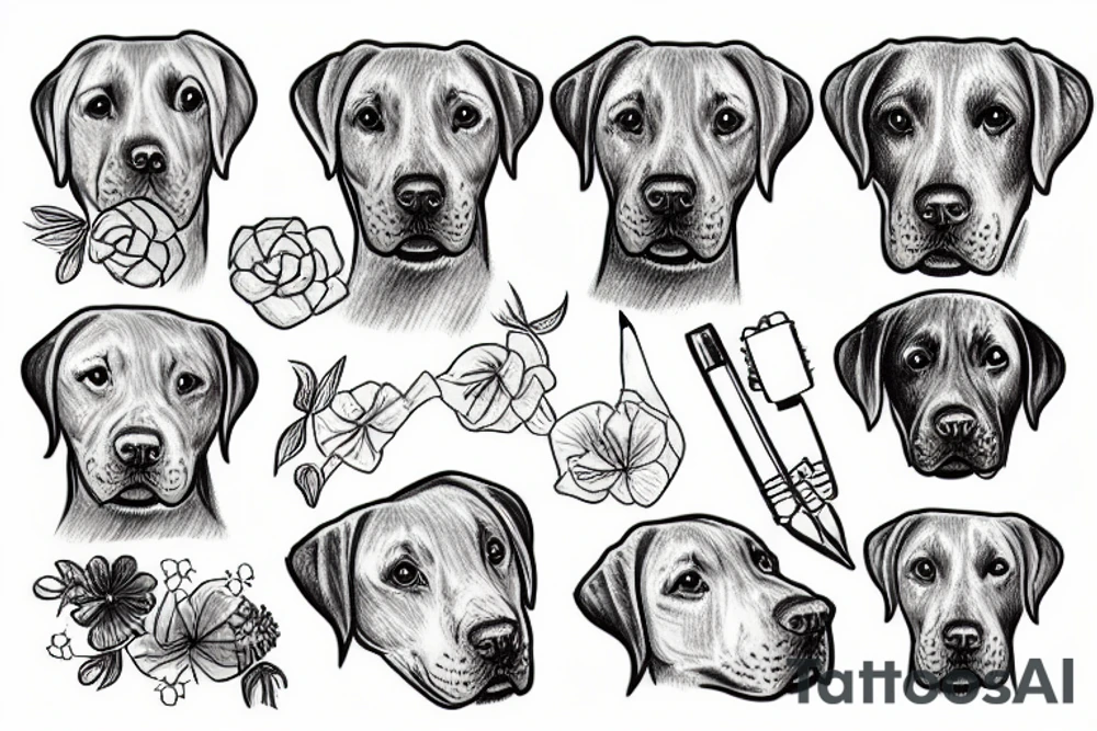 Labrador tattoo idea