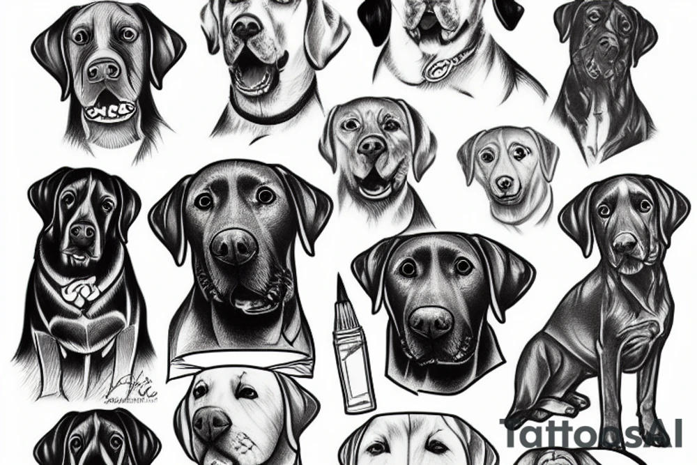 Labrador tattoo idea