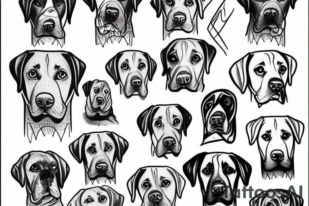 Labrador tattoo idea