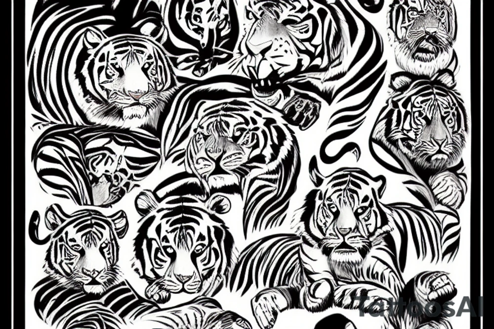 A tiger tattoo idea