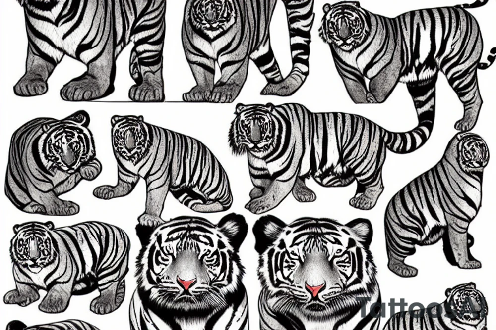 A tiger tattoo idea