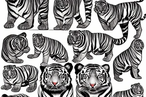 A tiger tattoo idea