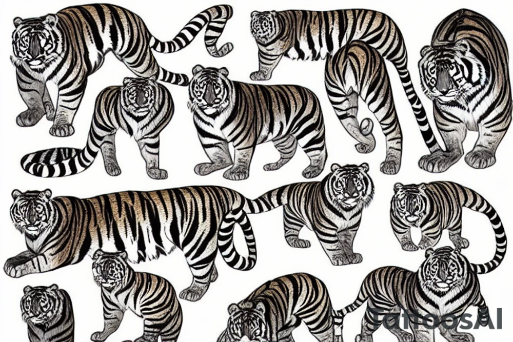 A tiger tattoo idea