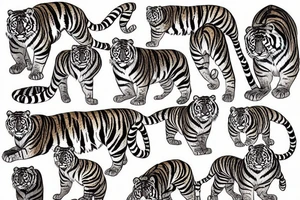 A tiger tattoo idea