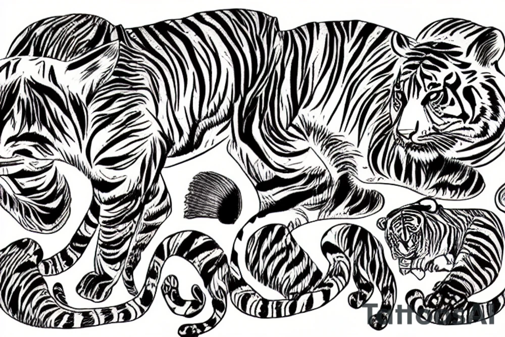 A tiger tattoo idea