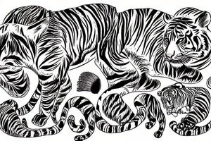 A tiger tattoo idea